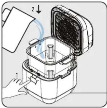 BEKO FRL 5474 B - Wypieki - tryb pieczenia z mniejsza iloscią oleju + gotowanie na parze - 1