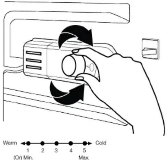 BEKO TSE1285NG - De bedrijfstemperatuur instellen - 1