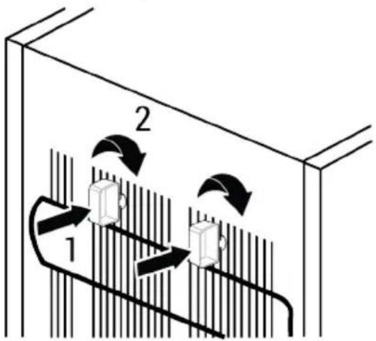 BEKO TSE1285NG - Anbringen der Kunststoffkeile - 1