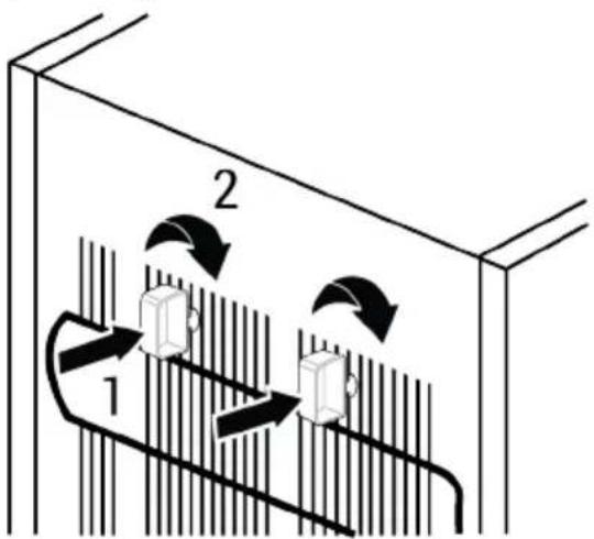 BEKO TSE1285NG - Attaching the Plastic Wedges - 1