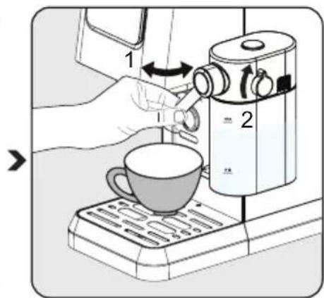 BEKO CaffeExperto CEP 5303 B - Cappuccino ve Latte hazırlanması - 2