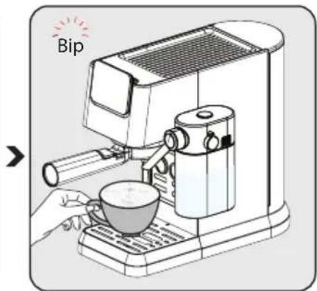 BEKO CaffeExperto CEP 5303 B - Vaření cappuccina a latte - 7