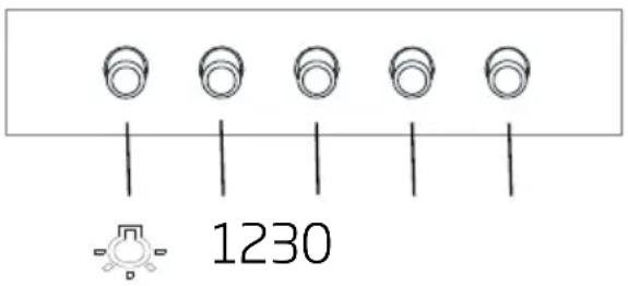 BEKO HNU61422B - Ovládací panel - 1