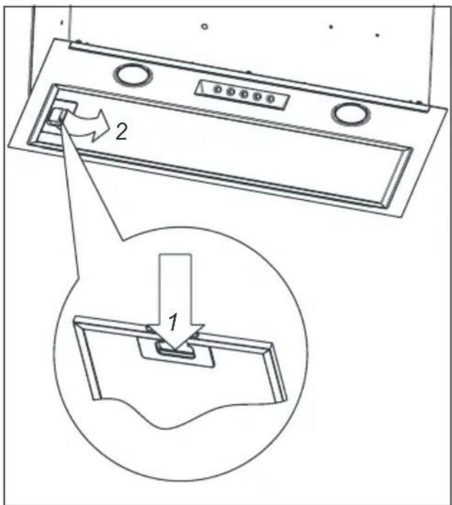 BEKO HNU61422B - Čištění hliníkového tukového filtru - 1