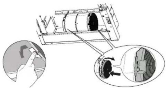 BEKO HNT61311X - Αντικατάσταση των φίλτρων άνθρακα - 1