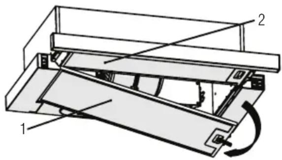 BEKO HNT61311X - Καθαρισμός του φίλτρου λίπους - 1