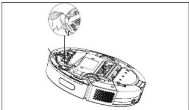 MEDION X10 SW - Seitenbürste reinigen - 1