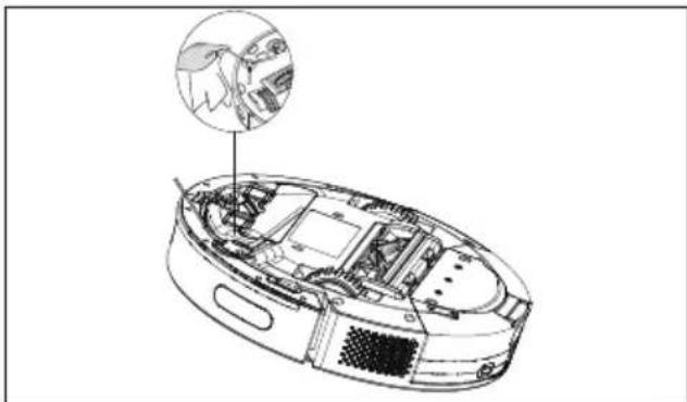MEDION X10 SW - Zijborstel reinigen - 1