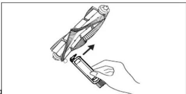 MEDION X10 SW - Cleaning the suction opening and brush - 2