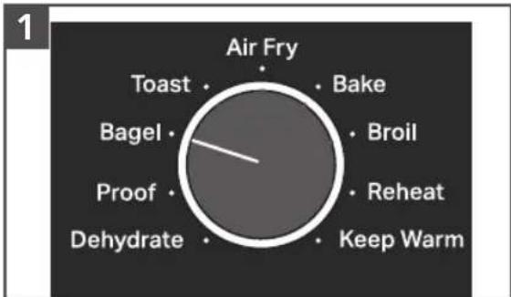 KITCHENAID KCO124 - USING THE BAGEL FUNCTION - 1