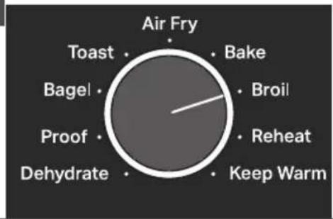 Air Fry Toast • • Bake Bagel • • Broil Proof • • Reheat Dehydrate • • Keep Warm