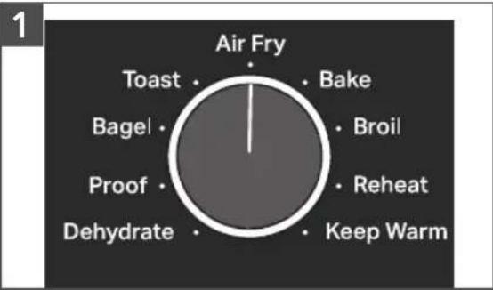 KITCHENAID KCO124 - UTILISER LA FONCTION AIR FRY (FRITURE À AIR) - 1