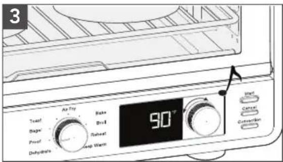KITCHENAID KCO124 - UTILISER LA FONCTION PROOF (LEVÉE) - 3