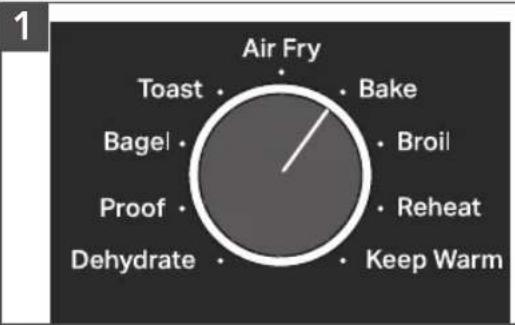 KITCHENAID KCO124 - USING THE BAKE FUNCTION - 1