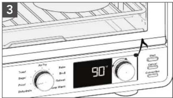 KITCHENAID KCO124 - USING THE PROOF FUNCTION - 2