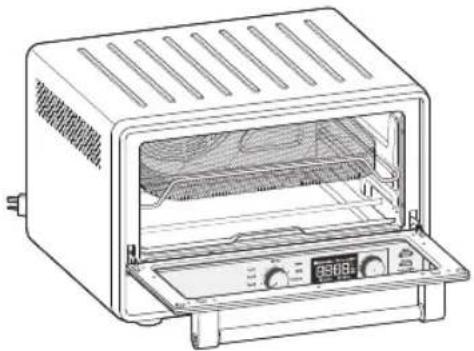 KITCHENAID KCO124 - POSICIÓN DE LA PARRILLA PARA EL AIR FRY (FREÍDO SIN ACEITE) - 1