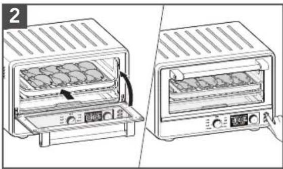 KITCHENAID KCO124 - UTILISER LA FONCTION BROIL (CUISSON AU GRIL) - 2