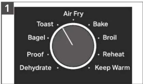 KITCHENAID KCO124 - USING THE TOAST FUNCTION - 1