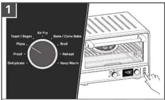 KITCHENAID KCO128 - USING THE PIZZA (FROZEN/FRESH) FUNCTION - 1