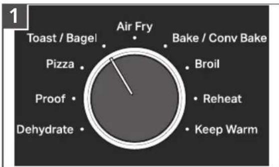 KITCHENAID KCO128 - USING THE TOAST OR BAGEL FUNCTION - 1