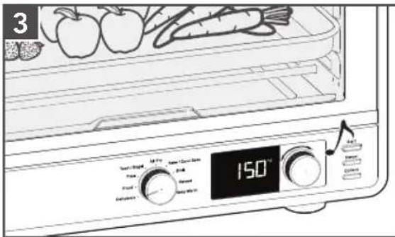 KITCHENAID KCO128 - USO DE LA FUNCIÓN DEHYDRATE (DESHIDRATAR) - 1