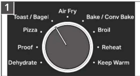KITCHENAID KCO128 - USO DE LA FUNCIÓN TOAST OR BAGEL (TOSTAR O ROSCA) - 1