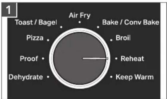 KITCHENAID KCO128 - USING THE REHEAT FUNCTION - 1
