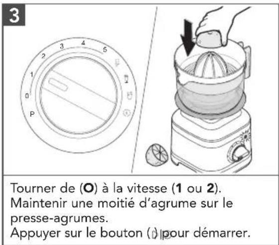KITCHENAID KSB4031 - UTILISATION DU PRESSE-AGRUMES - 1