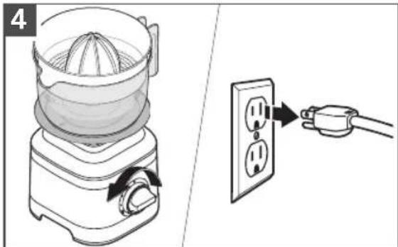 KITCHENAID KSB4031 - USING THE CITRUS PRESS - 4