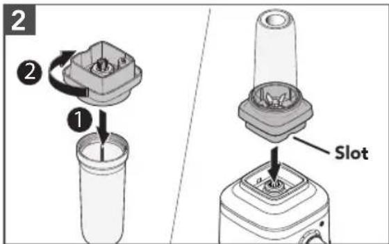 KITCHENAID KSB4031 - USING THE PERSONAL JAR/SMALL BATCH JAR - 2