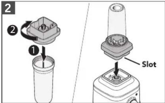 KITCHENAID KSB4043 - USING THE PERSONAL JAR/SMALL BATCH JAR - 2