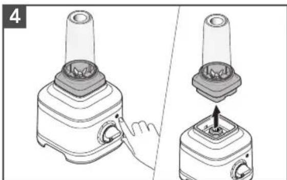 KITCHENAID KSB4043 - UTILISATION DU POT À PORTION INDIVIDUELLE/ POT À PETITE PORTION - 4