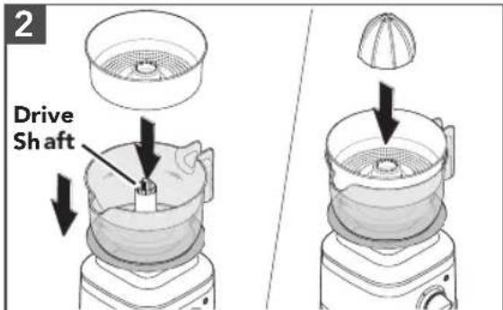 KITCHENAID KSB4043 - USING THE CITRUS PRESS - 2