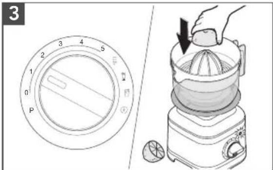 KITCHENAID KSB4043 - USING THE CITRUS PRESS - 3