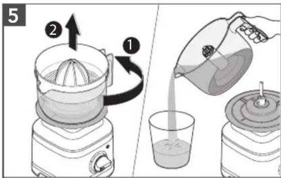 KITCHENAID KSB4043 - USING THE CITRUS PRESS - 1