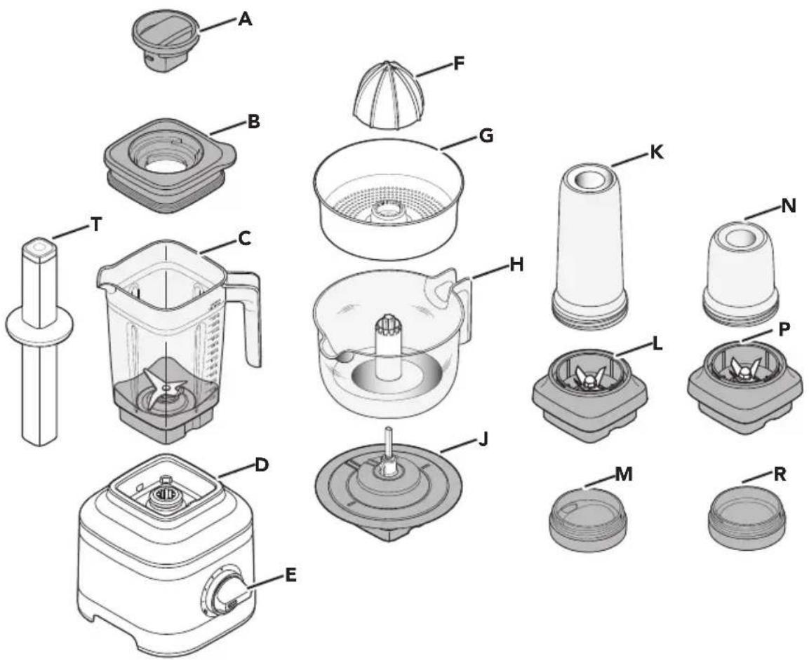KITCHENAID KSB1332 - PARTS AND ACCESSORIES - 1