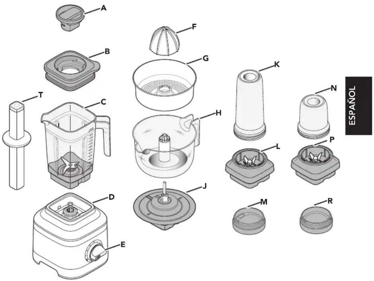 KITCHENAID KSB1332 - PIEZAS Y ACCESORIOS - 1
