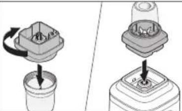 KITCHENAID KSB1332 - CÓMO PREPARAR Y USAR EL FRASCO PARA LOTES PEQUEÑOS - 2