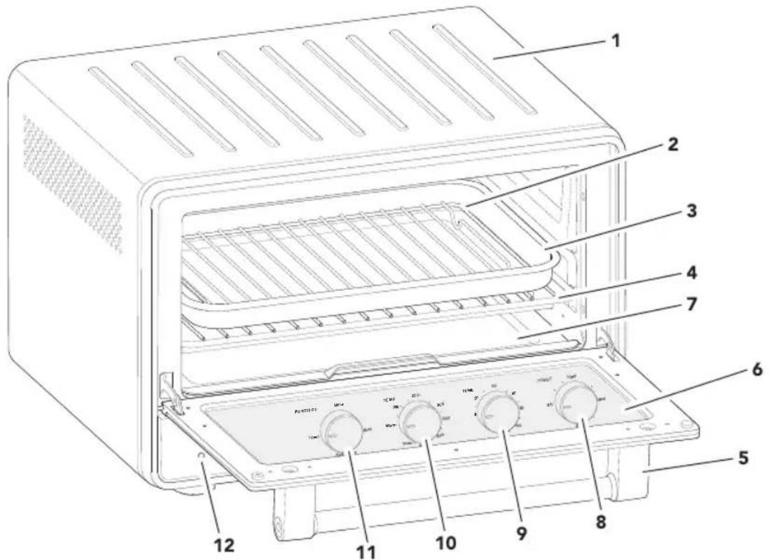 KITCHENAID KCO213 - PARTS AND FEATURES - 1