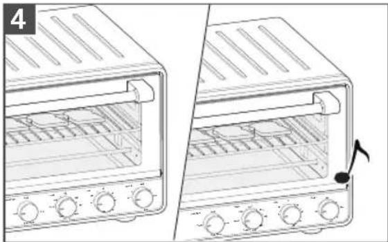 KITCHENAID KCO213 - UTILISATION DE LA FONCTION TOAST (GRILLER DU PAIN) - 4