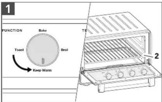 KITCHENAID KCO213 - USO DE LA FUNCIÓN WARM (CALENTAR) - 1