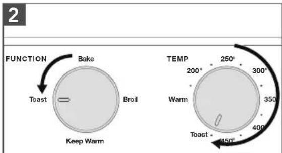 KITCHENAID KCO213 - USO DE LA FUNCIÓN TOAST (TOSTAR) - 2