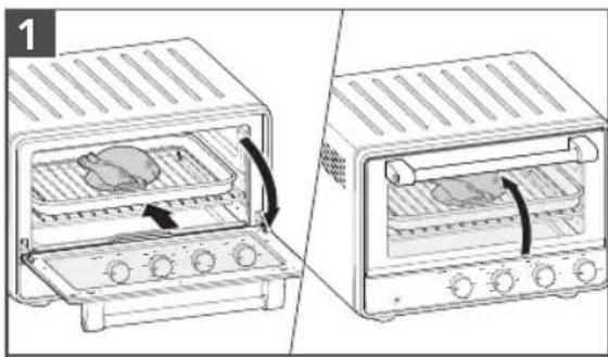 KITCHENAID KCO213 - UTILISATION DE LA FONCTION BROIL (CUISSON AU GRIL) - 1