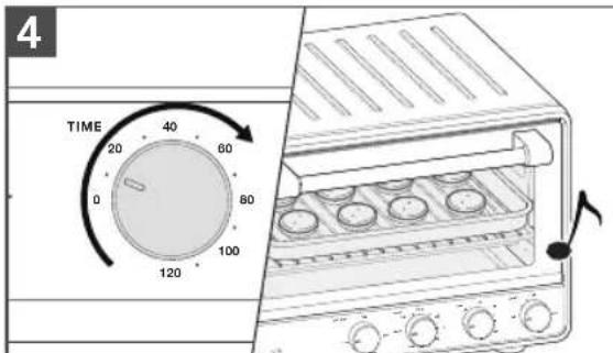 KITCHENAID KCO213 - USING THE BAKE FUNCTION - 4