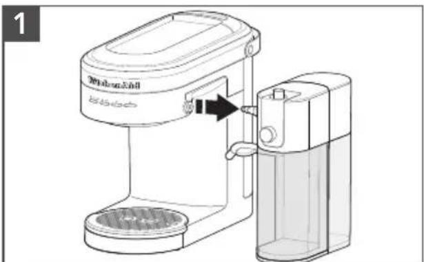 KITCHENAID KES6504 - NETTOYER EN PROFONDEUR LE MOUSSEUR À LAIT - 1