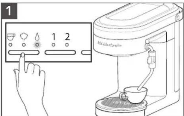 KITCHENAID KES6504 - USO DE LA FUNCIÓN DE AGUA CALIENTE - 1