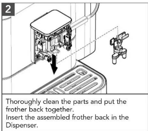 KITCHENAID KES8558 - DISASSEMBLE AND CLEAN FROTHER - 2