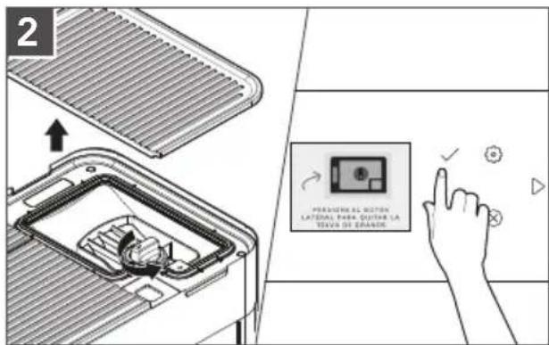 KITCHENAID KES8558 - Para purgar los granos de café: - 1