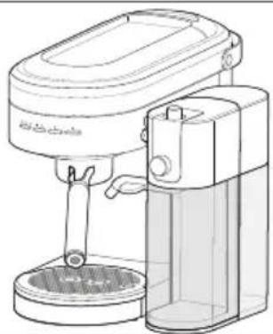 KITCHENAID KES6404 - Cómo ensamblar la jarra de leche: - 4