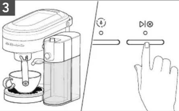 KITCHENAID KES6404 - Cómo ensamblar la jarra de leche: - 7